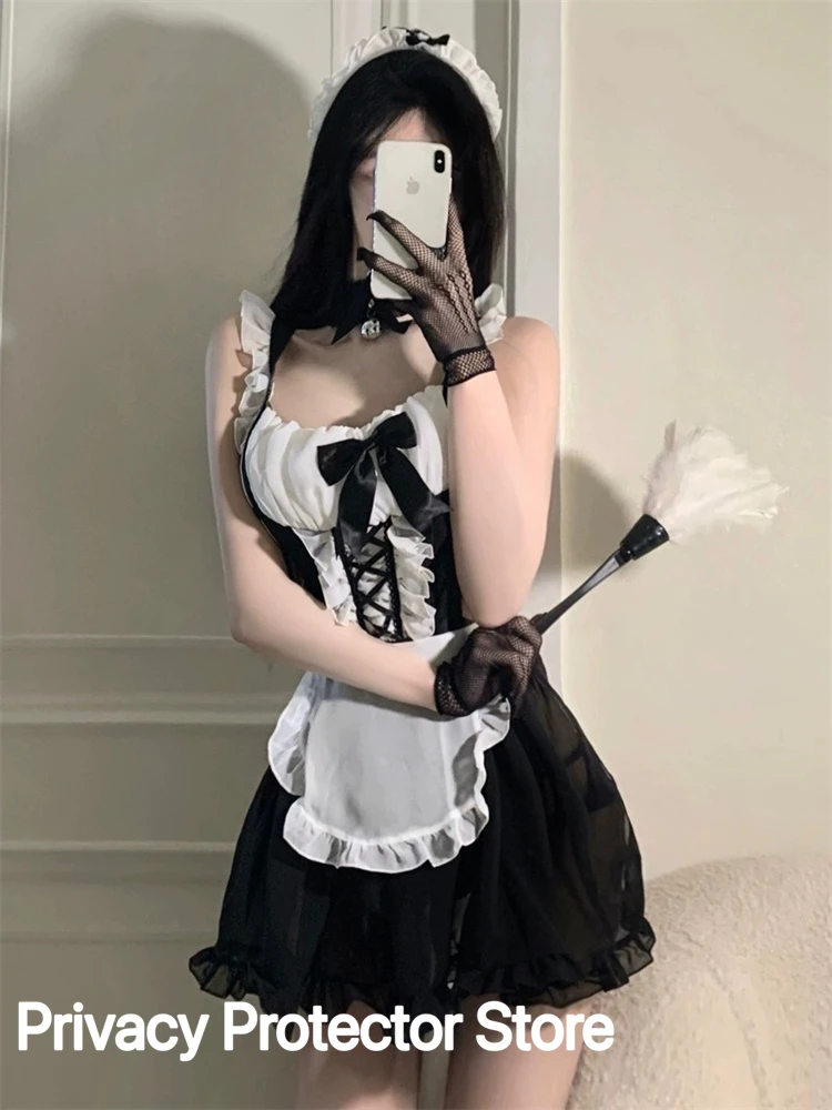 Lolita Hot Costume Babydoll Dress Uniform Erotic Role Play Cute Live Show Women Sexy Lingerie Cosplay Costumes Maid Servant