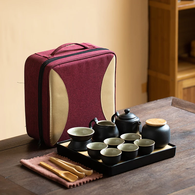 Portable Ceramics Teaware Sets Creative Handmade Portable Teaware Sets Dining Bar Teaware Sets Ferramentas Kitchen Teaware DB60C