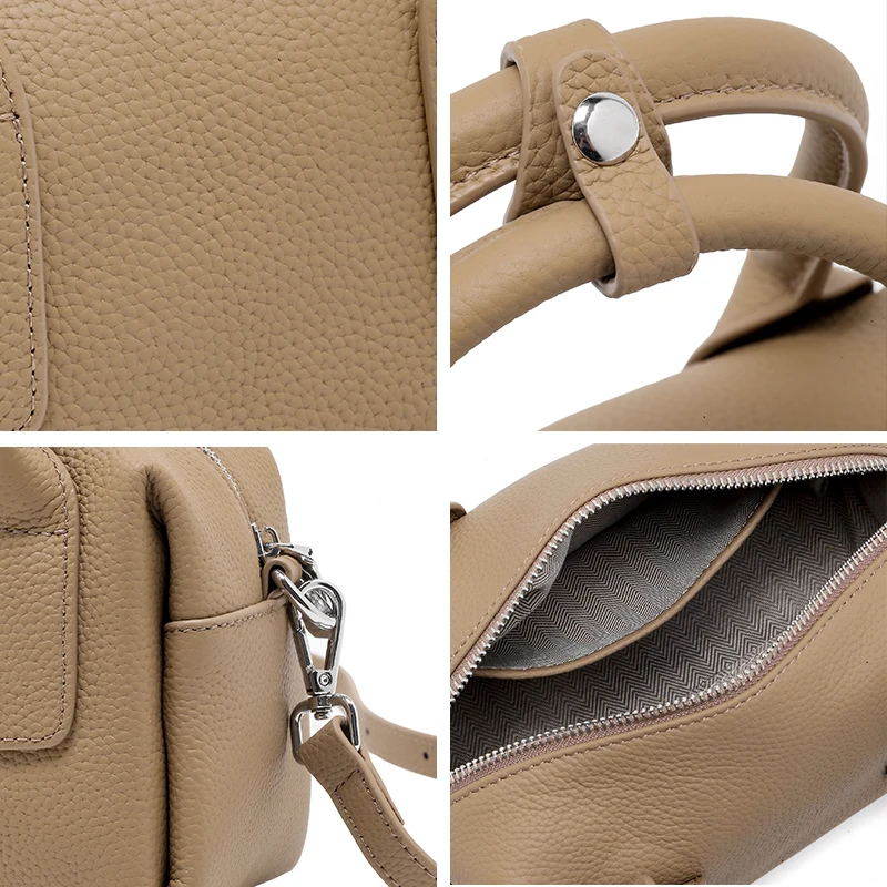 

Women's Cow Leather Shoulder Bag Female Fashion Luxury Designer Handbag Ladies Casual Retro Underarm Soft Cowhide Crossbody Bags