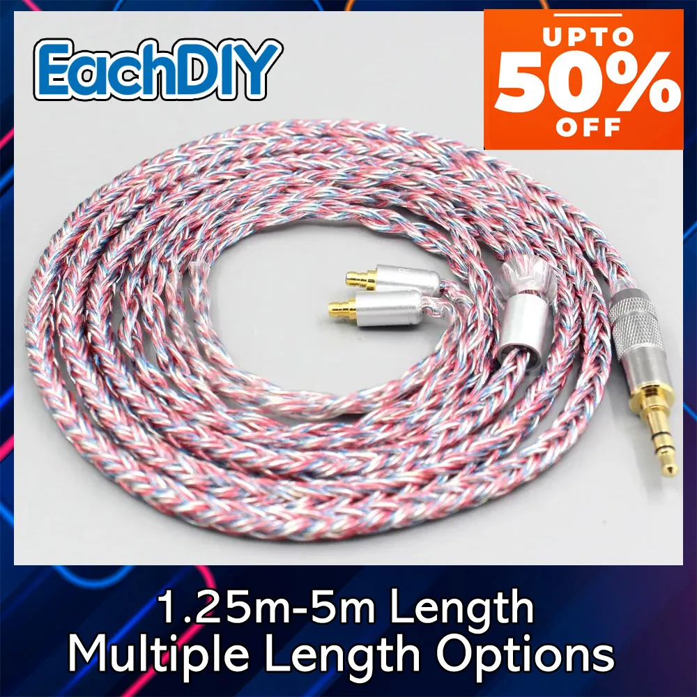 

16 Core Silver OCC OFC Mixed Braided Cable For Sennheiser IE100 IE400 IE500 Pro Earphone LN007592