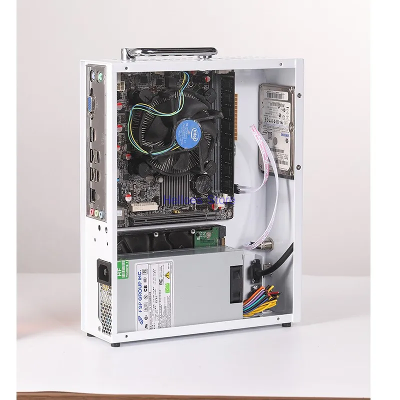 Белый P02 P03 P04 Портативный маленький чехол itxMATX с ручкой FLEX Источник питания Высокий настольный чехол для видеокарты