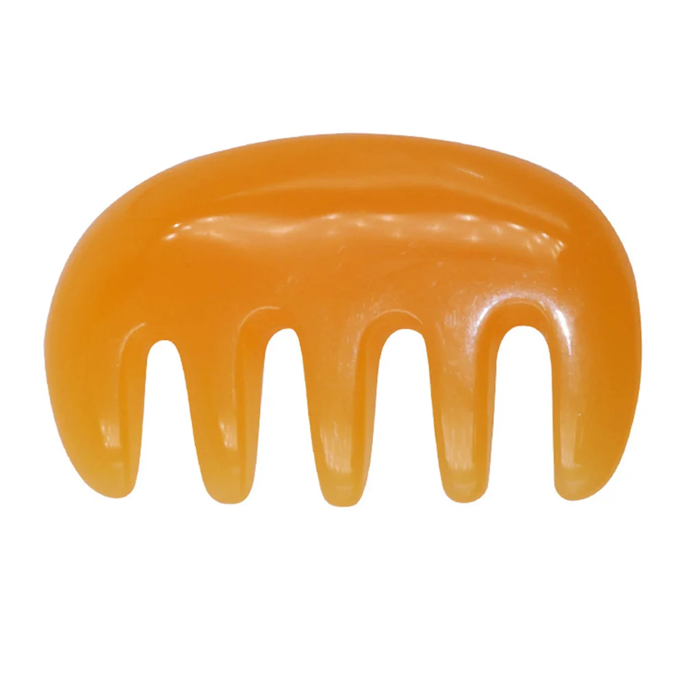 1 pçs criativo resina massagem pente anti-estático cabelo couro cabeludo massageador leve portátil pente para mulheres cabelo encaracolado grosso
