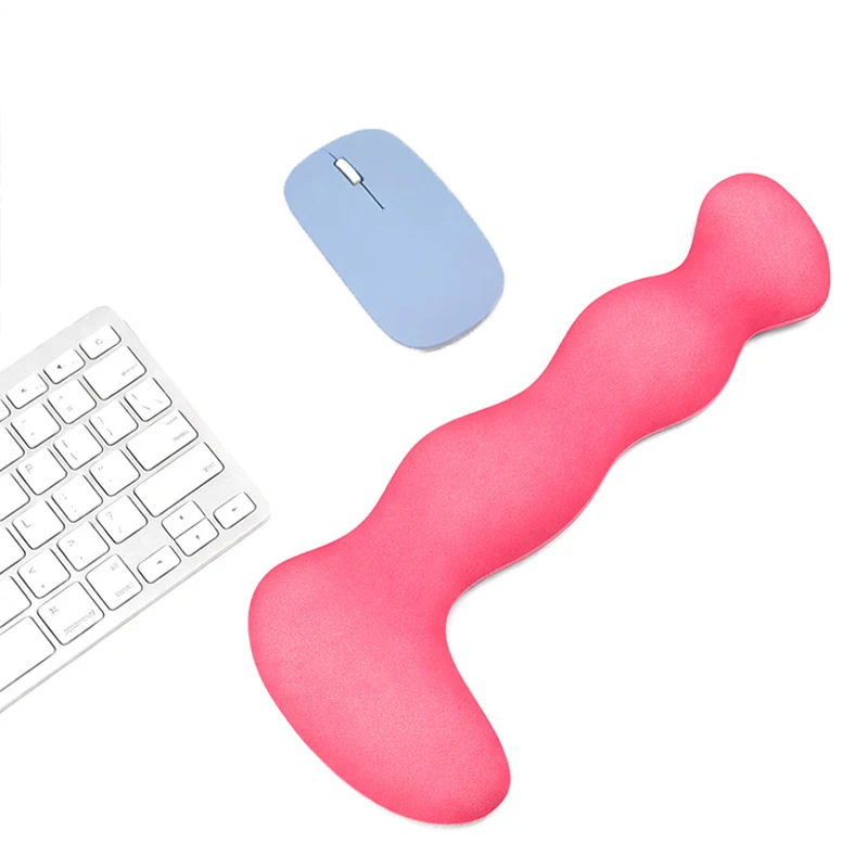 

Коврик для мыши с удобной поддержкой запястья, нескользящий, мягкий, силиконовый, для компьютера, коврик для клавиатуры