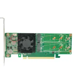 PCIe 3.0 X16 to 4x M.2 NVMe SSD Switch Adapter support 2280 SSD-PE3162-4IL   no motherboard bifurcation  required