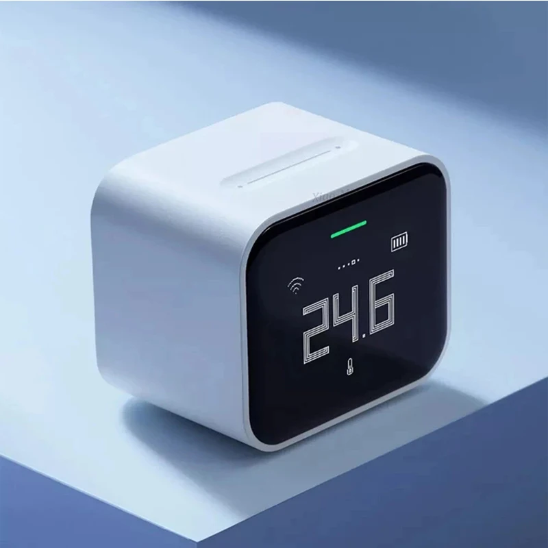 Imagem -02 - Detector de ar Lite Co2 Pm2.5 Pm10 Temperatura Monitor de Umidade Tela Sensível ao Toque Trabalhar com o Aplicativo Mihome Apple Homekit