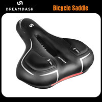 Dreamdash Bicycle Saddle Shock Men Women MTB Road Bike Saddle Big Butt Bike Memory sponge Saddle Hollow Breathable Bike Saddle