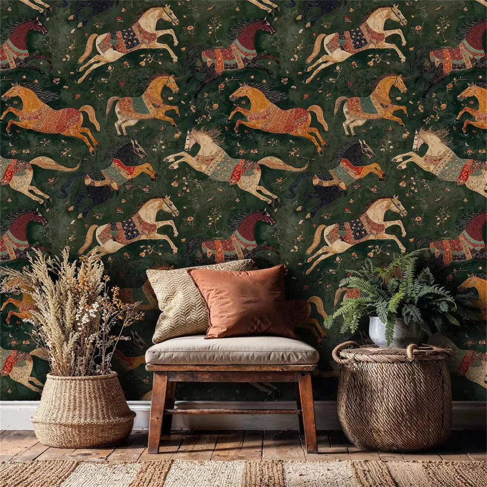 Custom Retro Mythology Wallpaper Bedroom Living room home decoration TV Sofa Background monster Vintage exotic wallpaper wall