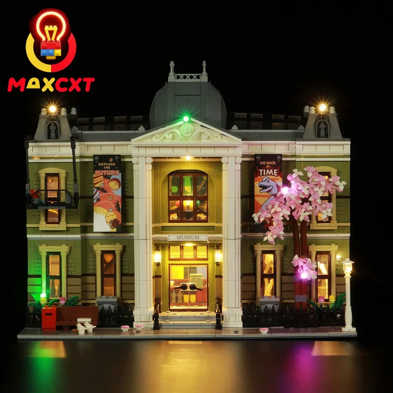 MAXCXT LED Light For LEGO 10326 Natural History Museum DIY Decorative Lamp With Battery Box Not Include Lego Building Blocks  ﻿
