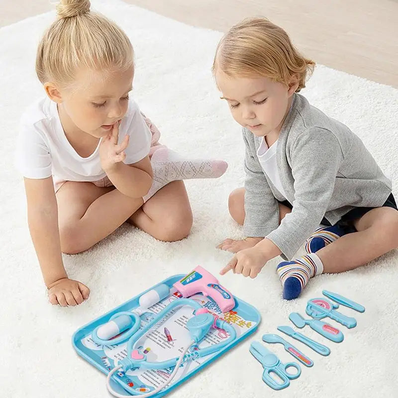 Jogar Médico Set Kit Meninas Brinquedo Pretend Play Role-playing Games Acessórios Hospitalares Medical Carry Case Kit Brinquedos Para Meninas Meninos