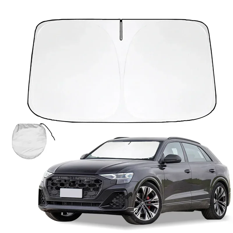 

Windshield Sunshade Folding Front Window Sun Shade Cover Heat Protection Visor for AUDI Q8 2019 2020 20212022 2023 2024