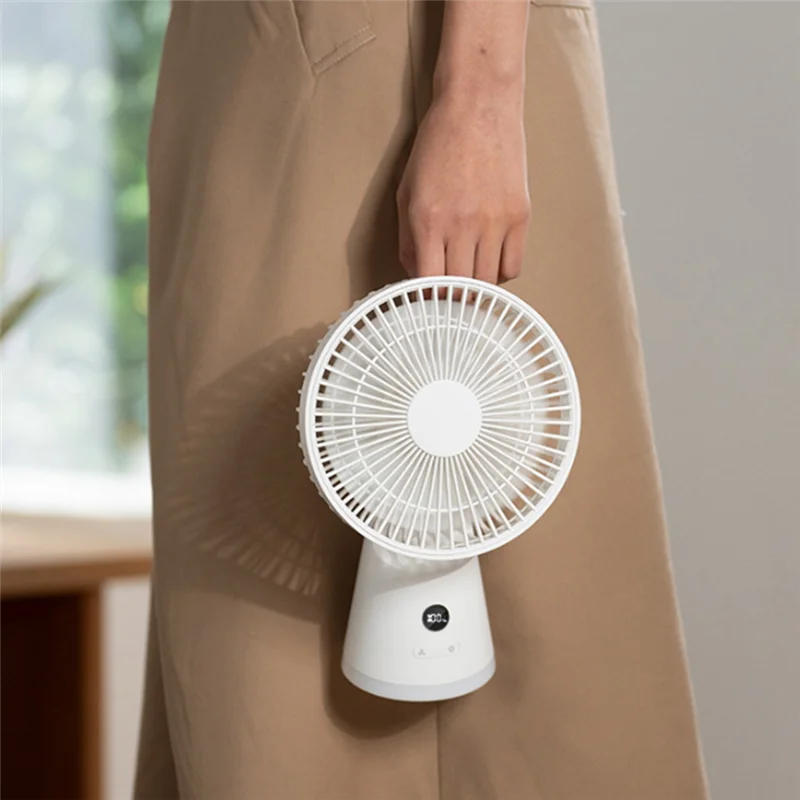 Беспроводной охлаждающий вентилятор, 5 скоростей, 3600 мАч, USB настольный вентилятор, портативный мини-настольный вентилятор для офиса, для дома A