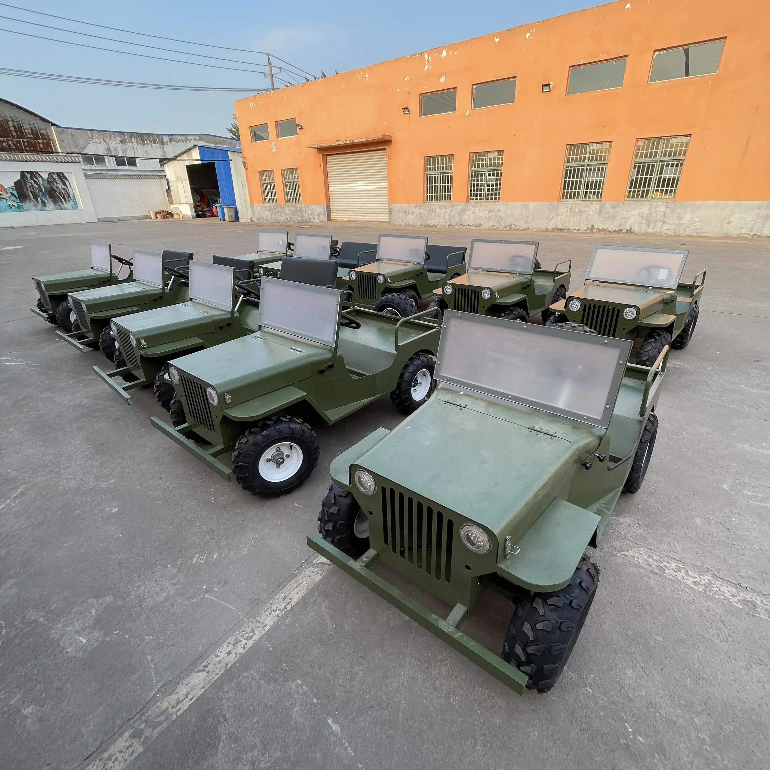 

Компактный 2-местный электрический картинг, 210x115x90 см, узкий доступ к дороге для походов