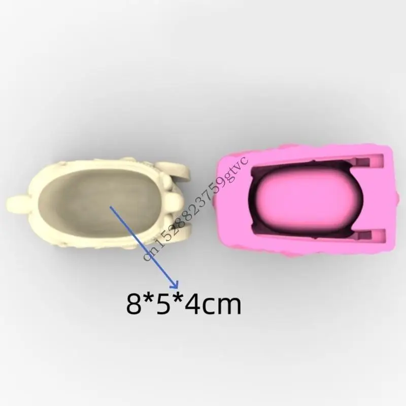 

D0UF Flower Pots Moulds Christmas Sleigh Pots Mold for Flowerpot Vase