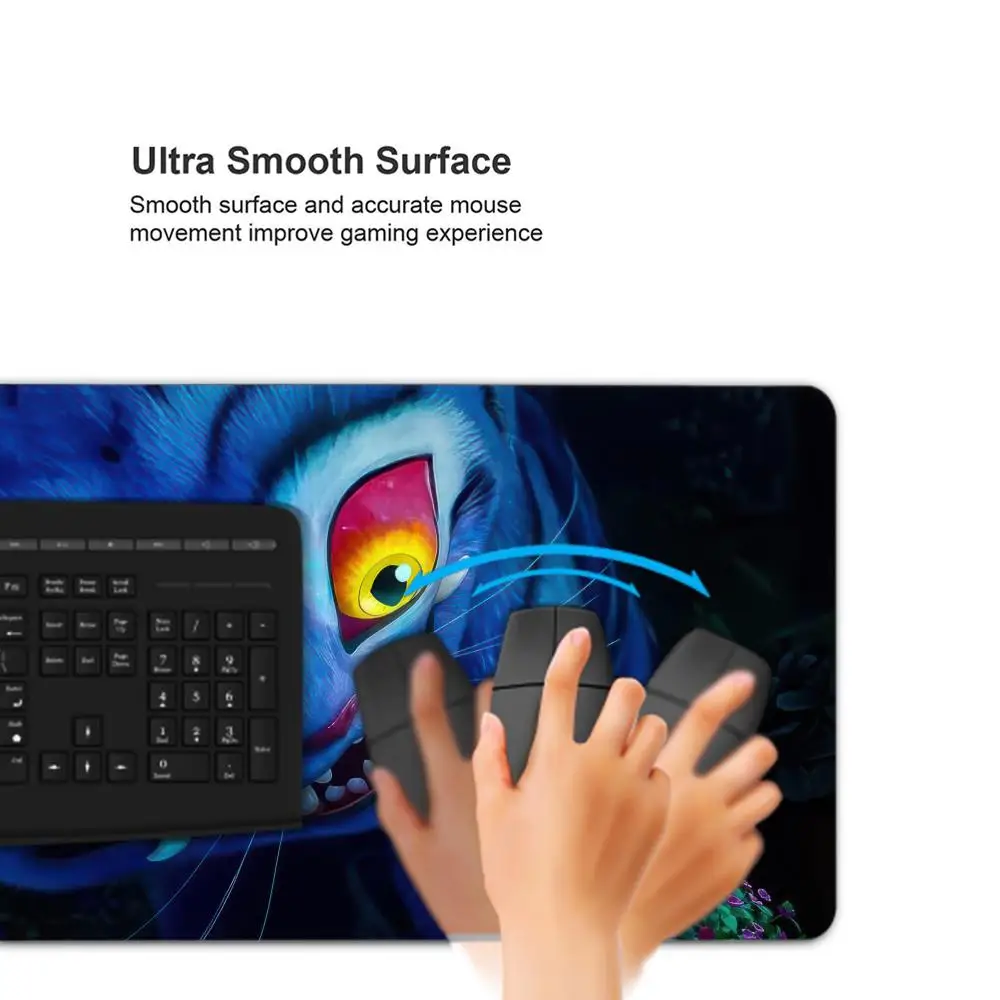 Anime KPOP Demon Hunters tiger Mouse Pad Extra Large Mouse Pad for Gaming, Smooth Surface, Non-Slip, Comfortable, Durable Desk M