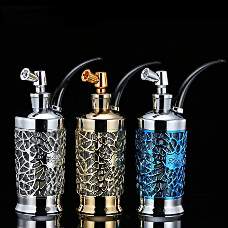 

High-grade Circulation Double Filtration Filter Cleanable Hookah Pipe Portable Carry Water Smoking Pipe Father Birtday Gift