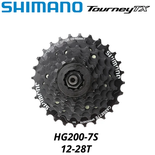 Imagen 2 del producto Shimano TOURNEY TX HG200 CS 7 piñón de Cassette de 8 velocidades CS-HG200 7s 8S 8v 7v 12-28T 12-32T cadenas de bicicleta de montaña MTB 32T 28T