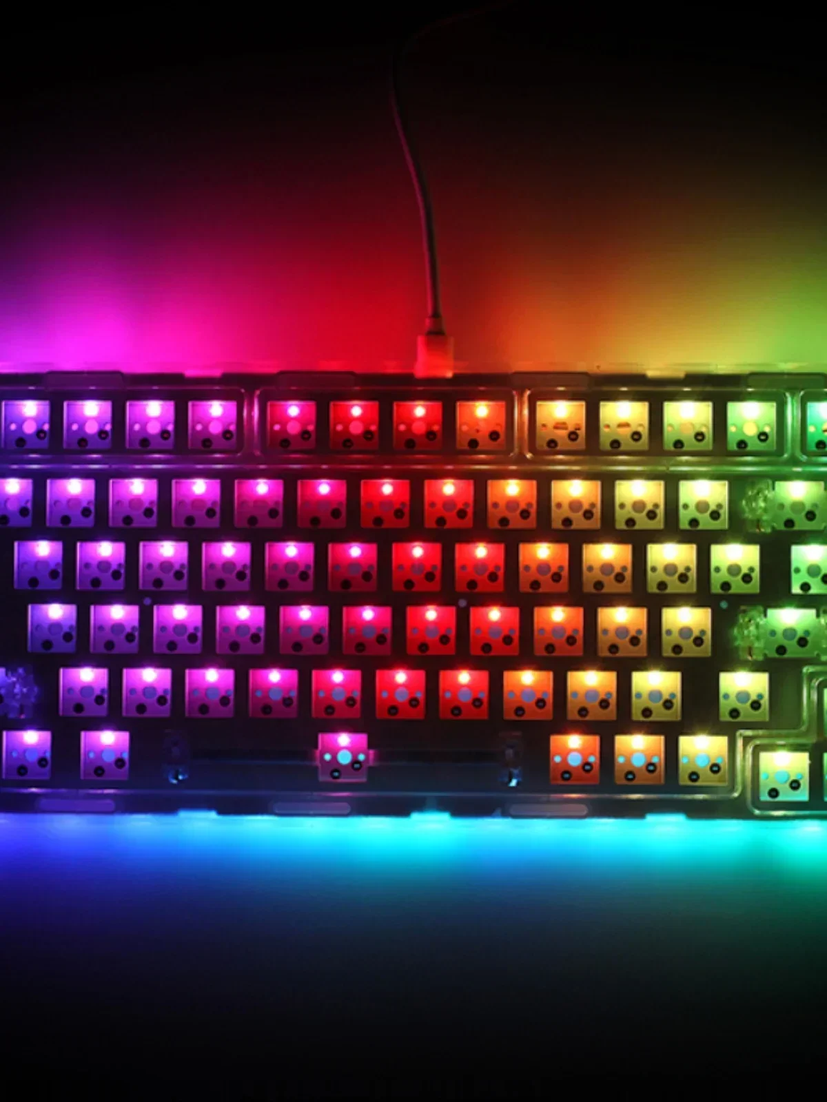 Imagem -05 - Wired Gaming Kit Teclado Mecânico Hot Swap Personalizado Rgb Backlit 75 Junta Tipo-c Teclado sem Fio da Próxima Vez Nexttime-x75