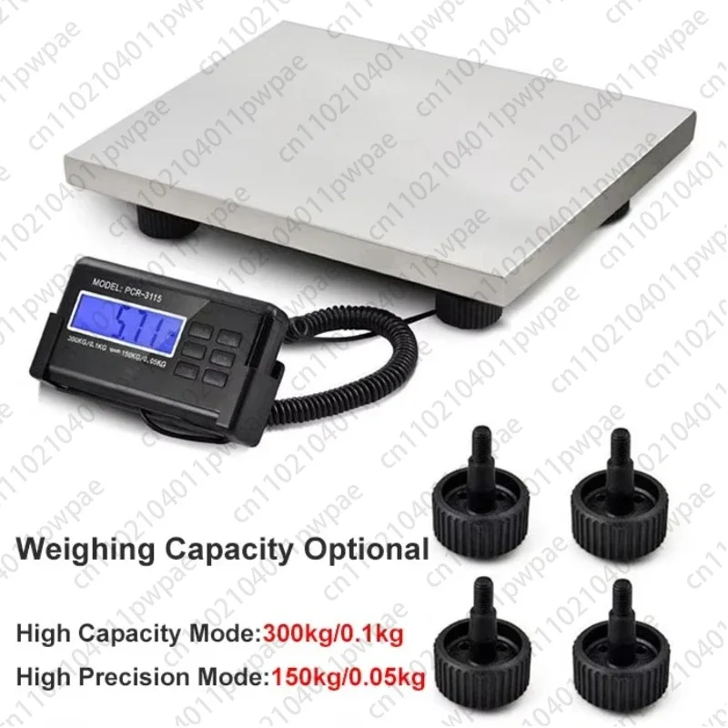 Digital Platform Scale 300kg 660lb Heavy Duty Electronic Weighing Scale For Warehouse Goods Transport And Industrial Weighing