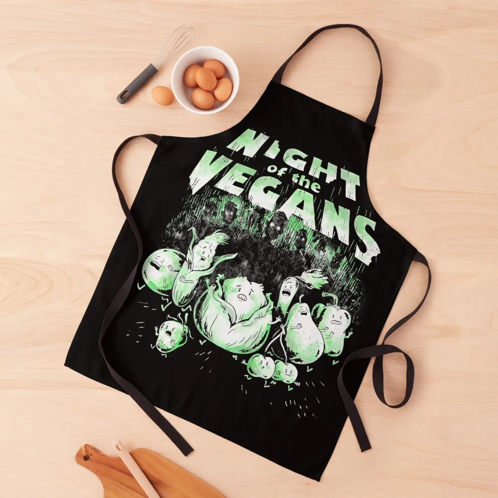 Night of the Vegans Apron Professional Barber waiter Home and kitchen products cookings for women Apron