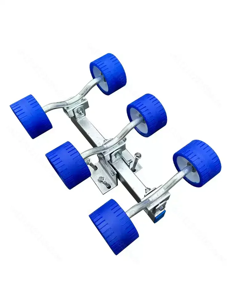 8PCS Marine Trailer Swing Roller Set With Mounting Bracket Boat Trailer Support Roller Kit for Yacht Ship Launching Maintenance