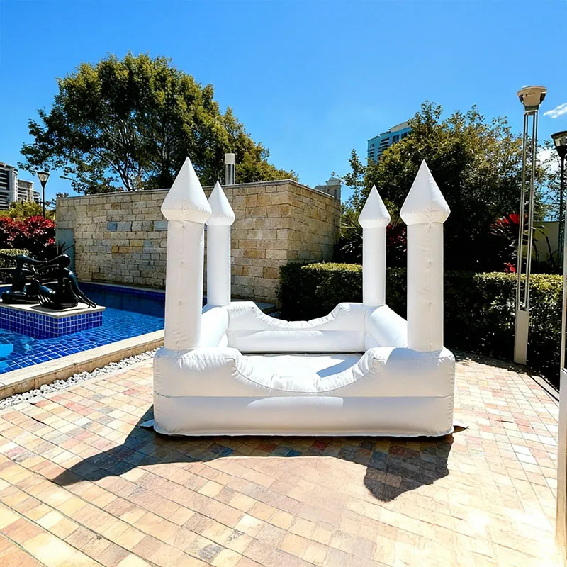 บ้านลมเด็กเล็กแบบเป่าลม, บ้านเด้งดึ๋งสีขาวสำหรับเด็กวัยหัดเดินทำจาก PVC, บ้านเด้งดึ๋งธีมสายรุ้งสำหรับงานวันเกิด