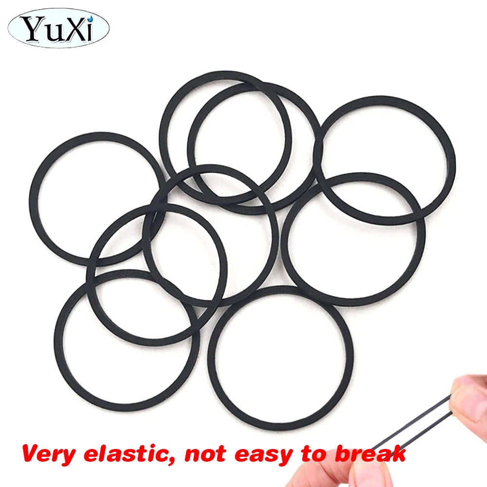 10cs DVD Disk Drive Rubber Belts For Xbox 360 Microsoft Stuck Disc Tray Black Rubber Rings Replacement Accessories