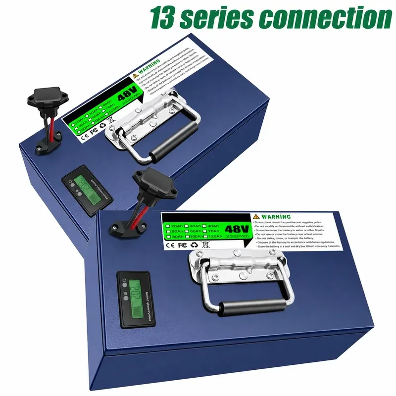 20Ah-100Ah 18650 Li-ion Battery Pack With Charger For Motor Under 3000W E-Bike Scooter Power Supply