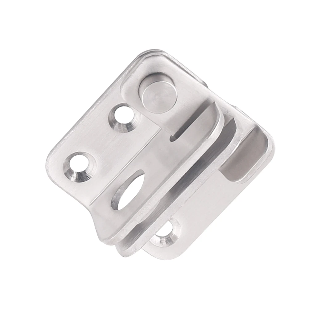 

Stainless Steel Door Lock Latch Brushed Heavy Duty For Home Office Furniture Security Fixtures Left Opening Silver