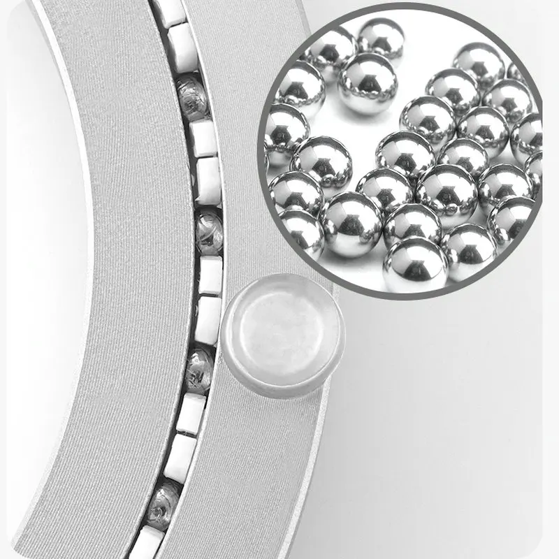 

Mute Strap Lazy Susan Turntable Bearings Low Noise Aluminum Rotating Ring Smooth Swivel Plate for Dinning Table