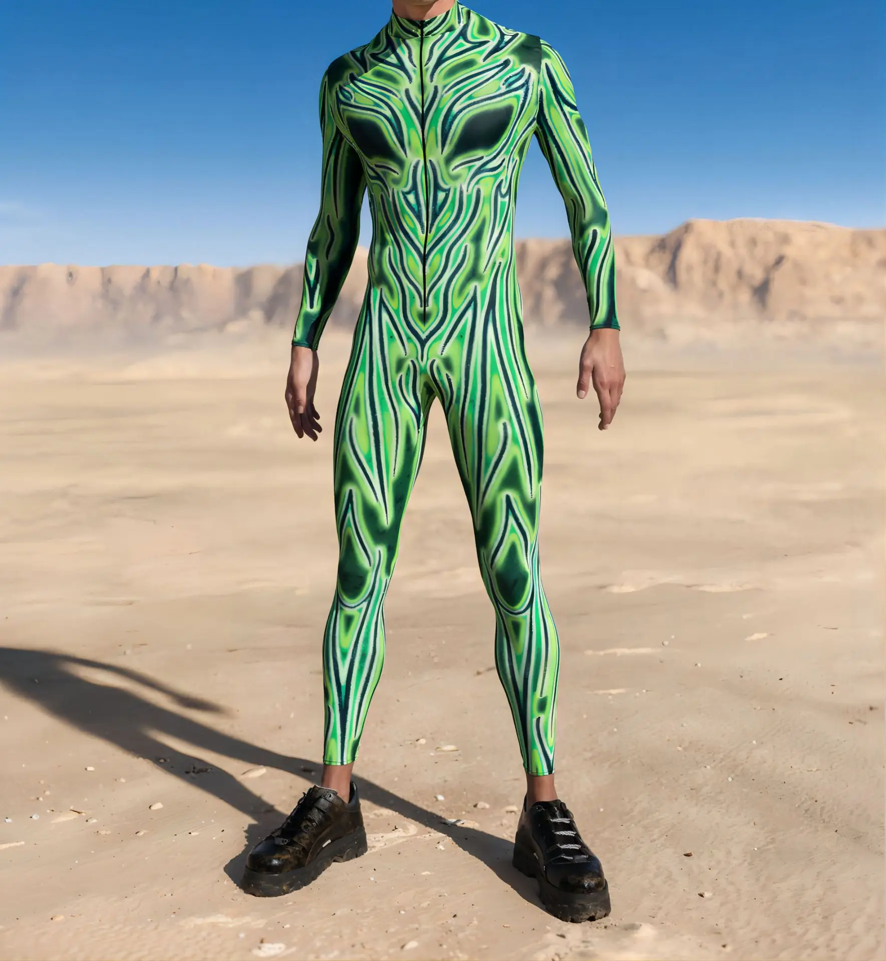 Cooler Rüstungs-Cosplay-Bodysuit Cosplay-Jumpsuit Steampunk-Punk-Kostüm Halloween-Party-Show-Auftritt Herren Zentai-Anzug 2026 – Detail 14