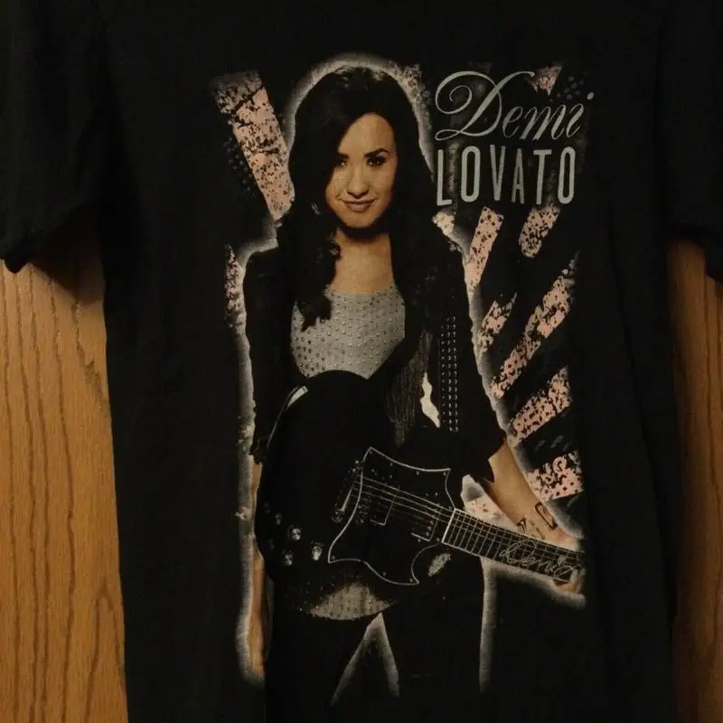 

Винтажная черная футболка Demi Lovato Tour 2010, хлопковая, все размеры S 5Xl