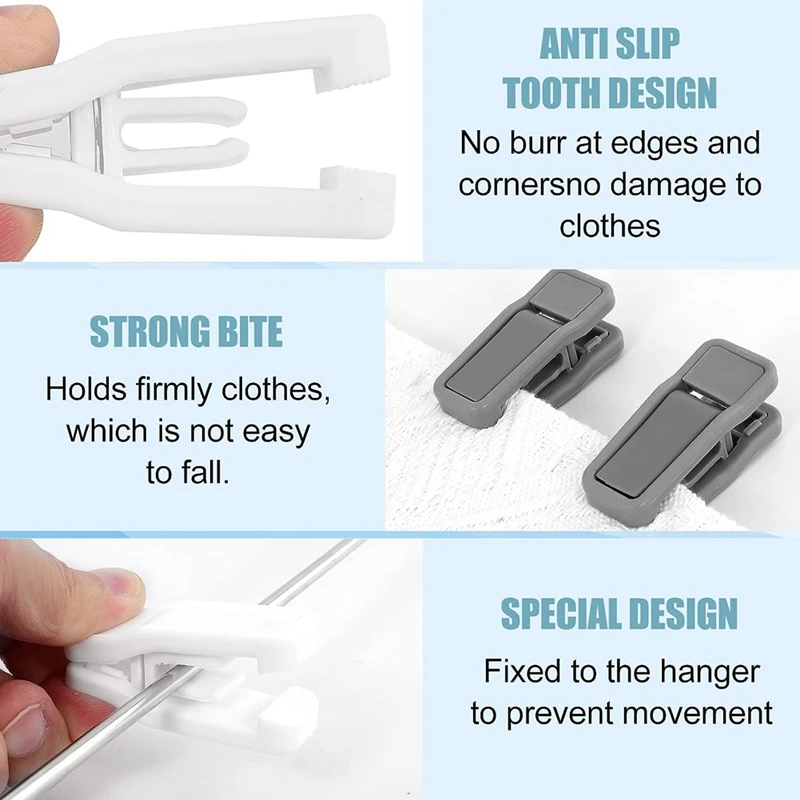 Пластиковые зажимы-Вешалки для детской одежды, прочные пластиковые зажимы для вешалки, многофункциональные зажимы-Вешалки для вельветовых вешалки, белые