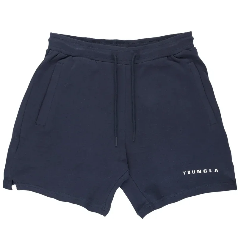 Short en coton de style américain pour hommes, culturisme, fitness, course à pied, entraînement, streetwear, mode décontractée, objectifs d'été