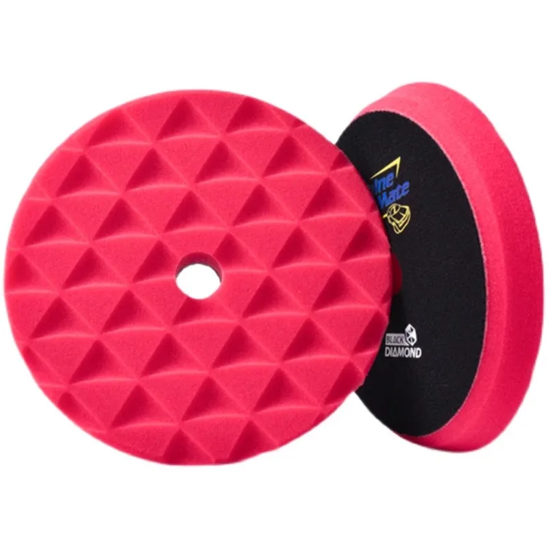 

Y Imported car beauty polishing sponge disc mirror waxing diamond pattern self-adhesive disc
