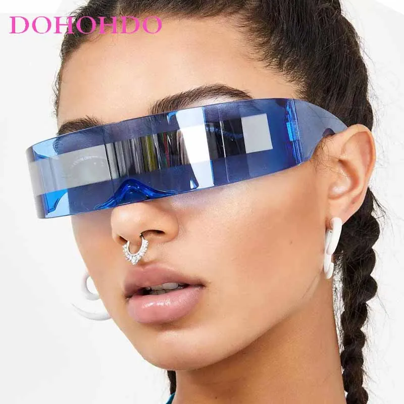 

Y2K Future Cyberpunk Rimless Sunglasses Retro Sun Glasses 2025 Punk UV400 Mirror Eyewear Vintage Gothic Steampunk Party Glasses