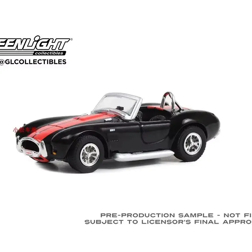 1:64 1965 Shelby Cobra (lote #   3002) - Preto com listras vermelhas 37270-A Modelo de carro avançado
