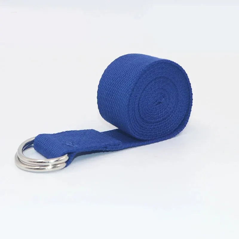 Adjustable Cotton Yoga Strap with D-Ring Buckle product image