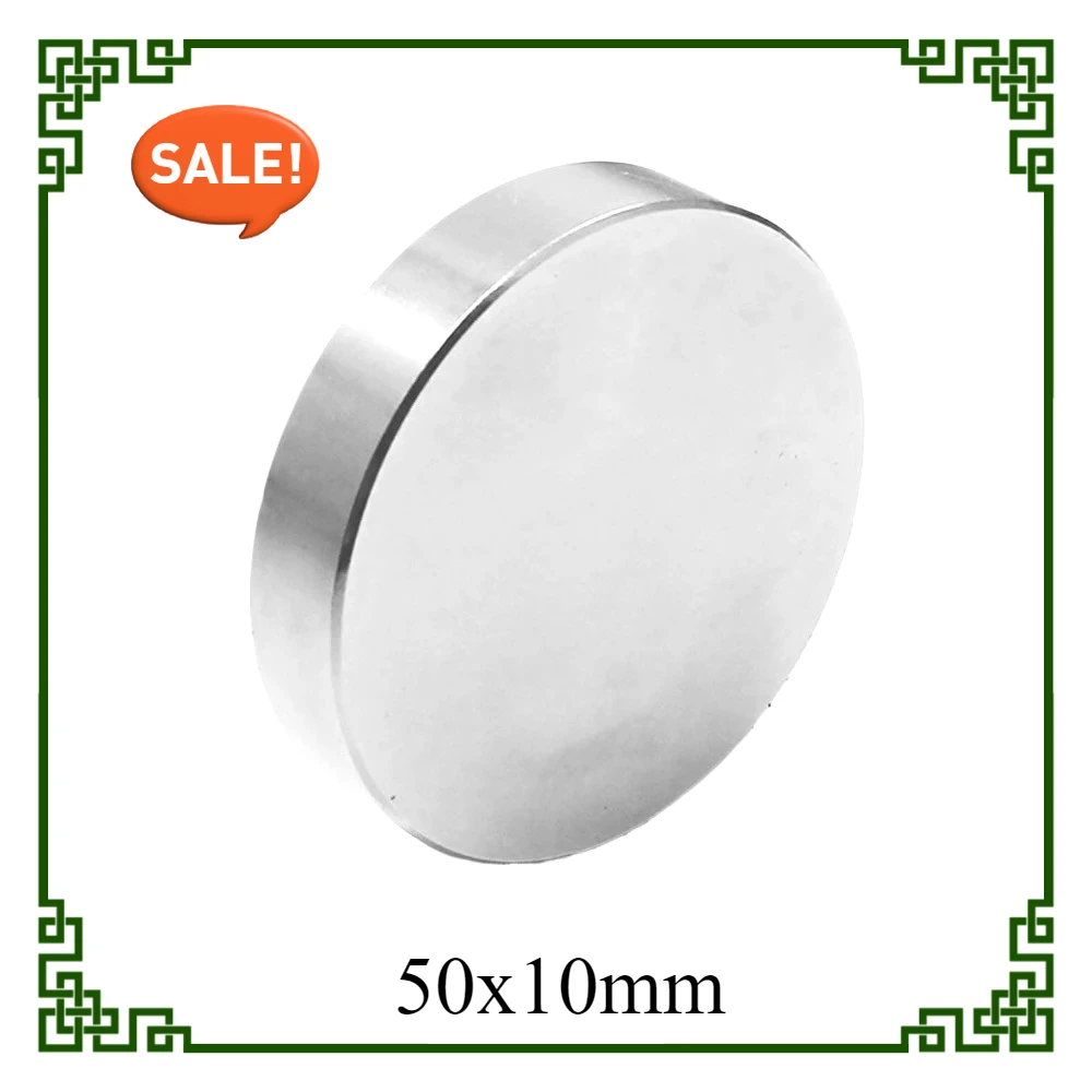 Image of 50 x 10 mm große, leistungsstarke Magnete, starke runde Magnete für Kühlschrank, Heimwerken, Gebäude, wissenschaftlich, Basteln, Bildung 50 x 10 mm, 50 x 10 cm, 50 x 10 cm