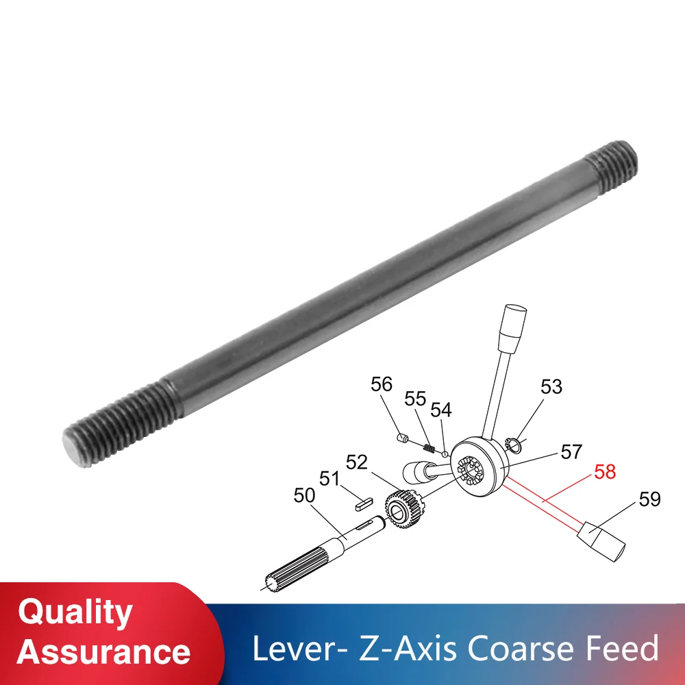 lever  Z-Axis Coarse Feed  SIEG X2&SX2&JET JMD-1L&CX605&Grizzly G8689&Little Milling 9 Mini Milling spares