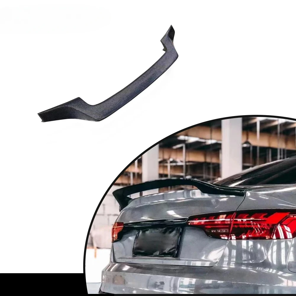 

For A4 S4 B9 Sedan Carbon Fiber Rear Spoiler Trunk Wing 2015-2023