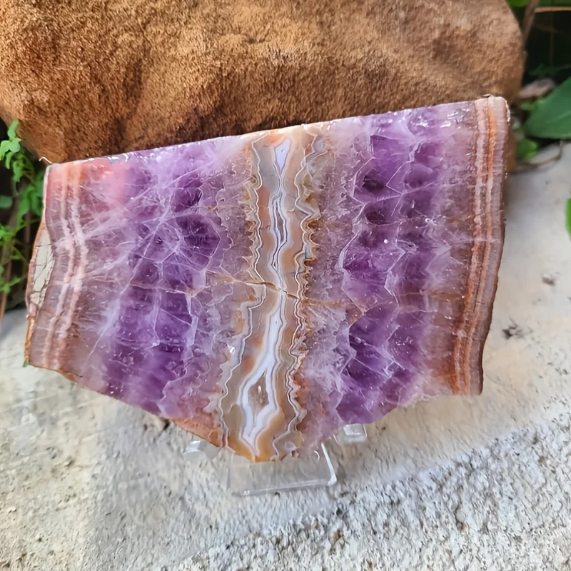 Unique amethyst lace slices with irregular shapes are perfect for home and office crystal decorations,crystal display