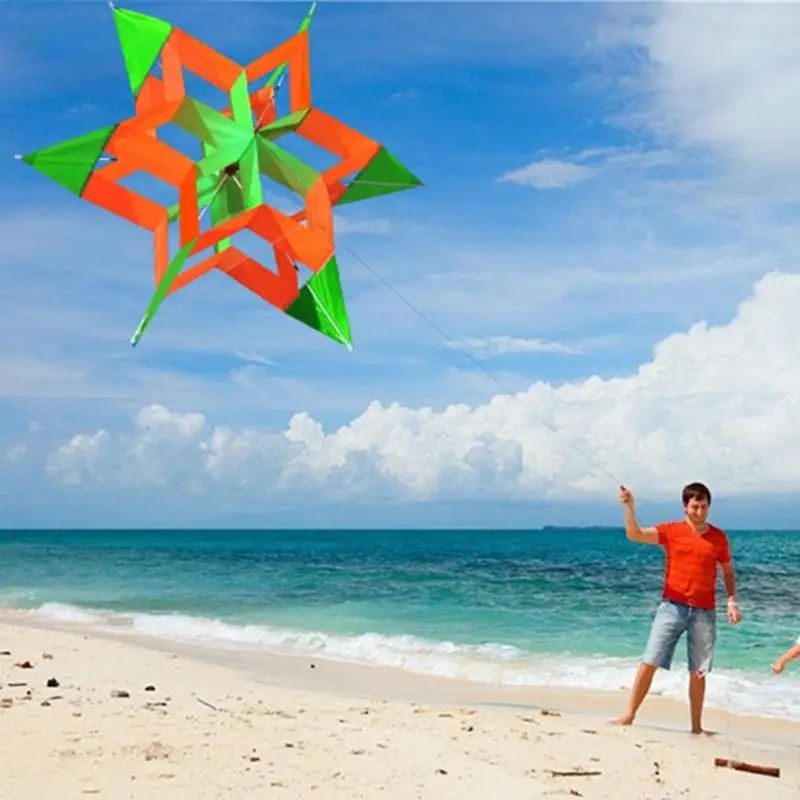 Handgemaakte -bloemenvliegers voor jongens kleurrijke felle kleur stof duurzaam buitenvliegen speelgoed lichtgewicht ontwerp