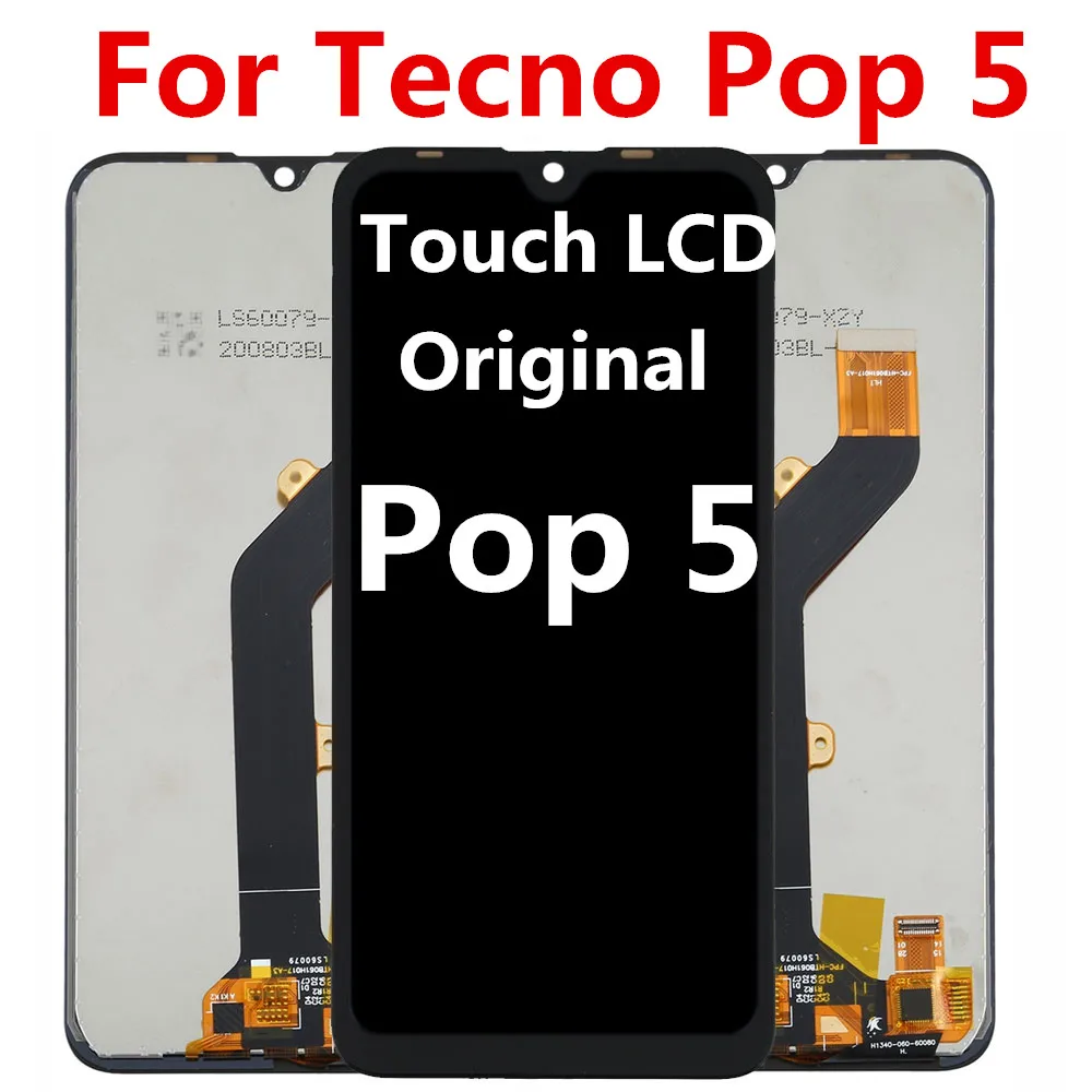 Original LCD For Tecno POP 5  LCD Display Touch Screen Digitizer Assembly For Tecno POP 5 LCD Screen