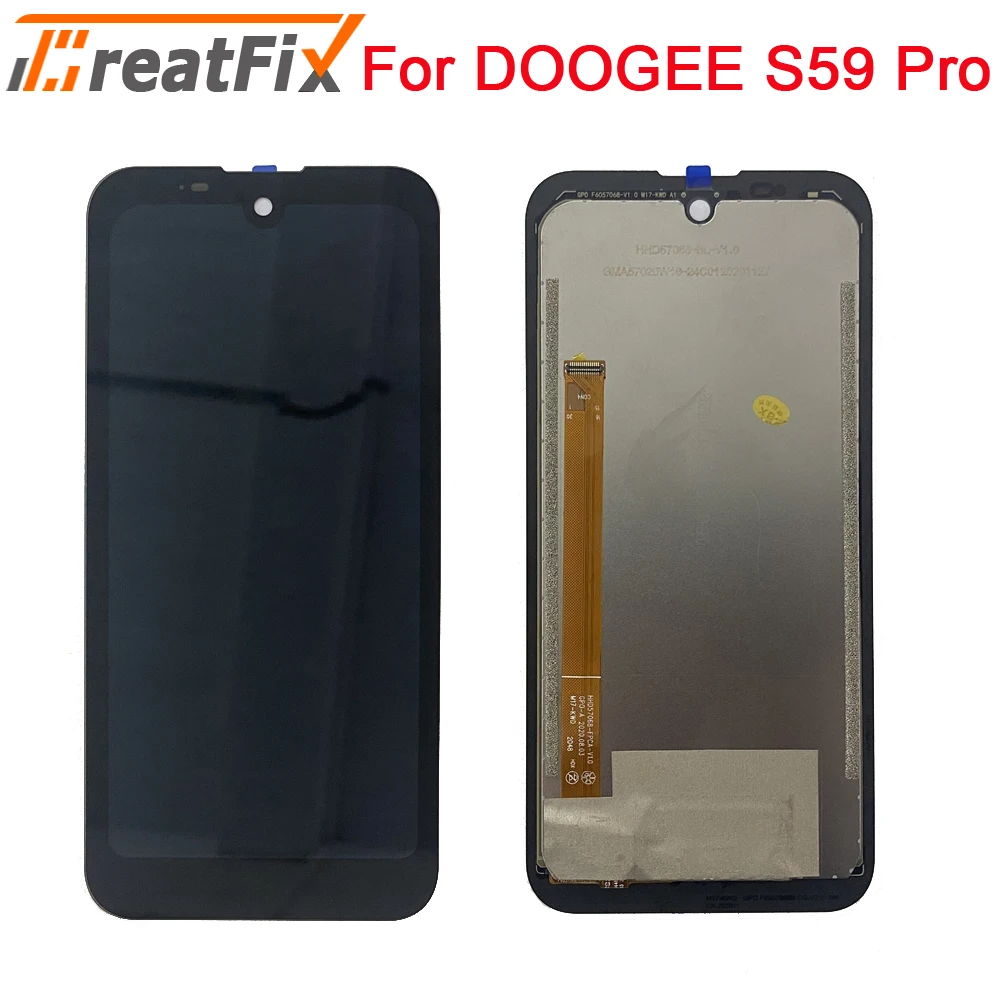 

100% Оригинальный протестированный ЖК-дисплей для DOOGEE S59 Pro + кодирующий преобразователь сенсорного экрана в сборе LCD + сенсорный дигитайзер для DOOGEE S59Pro LCD