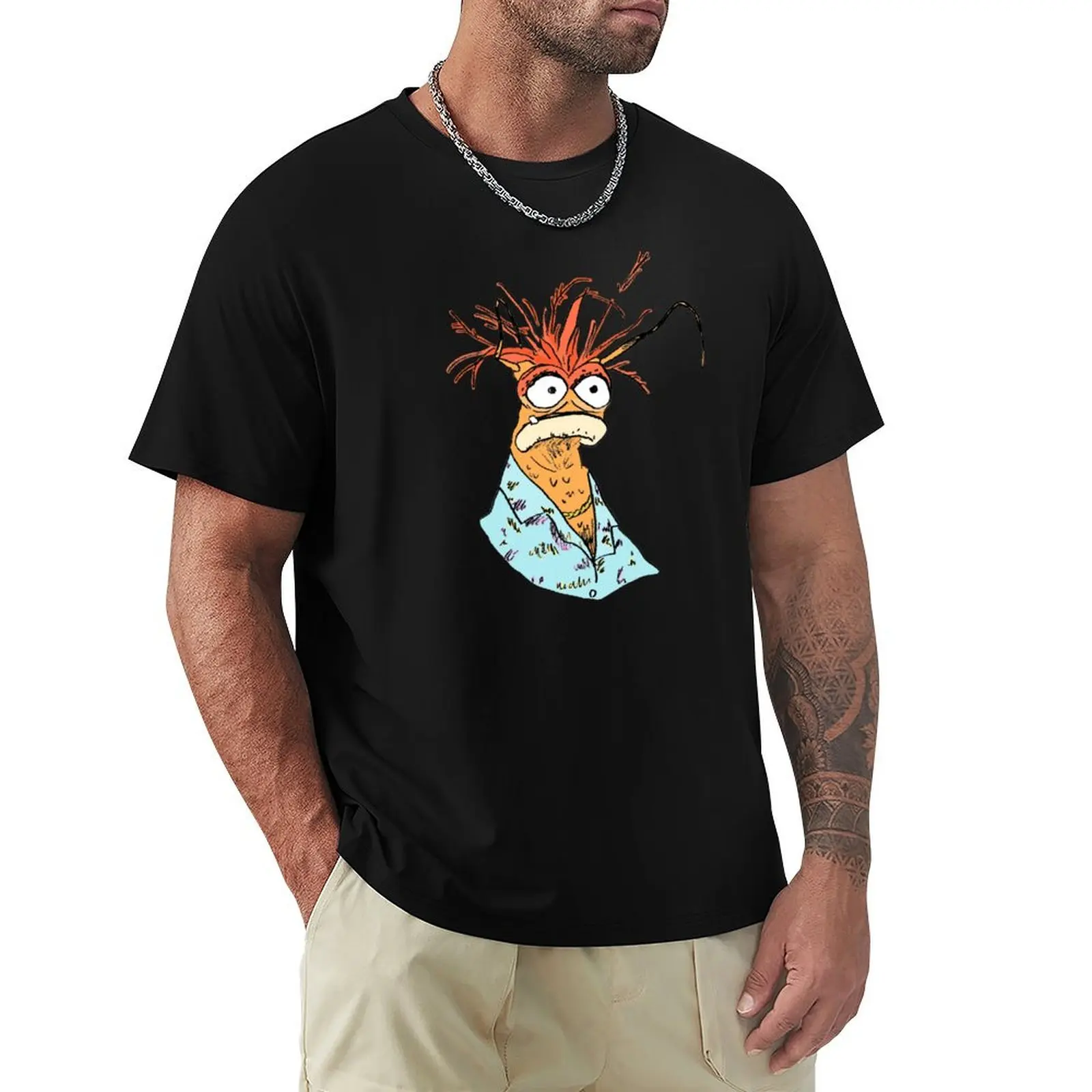 

pepe the king prawn. T-Shirt vintage anime shirt aesthetic clothes t shirts for men