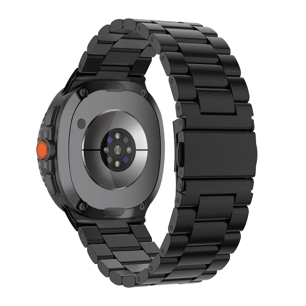 Samsung Galaxy Watch 8 44mm 40mm Ultra 2用 ステンレススチール製ストラップ ブレスレット メタル ノーギャップバンド Galaxy Ultra 8 Classic ウォッチバンド
