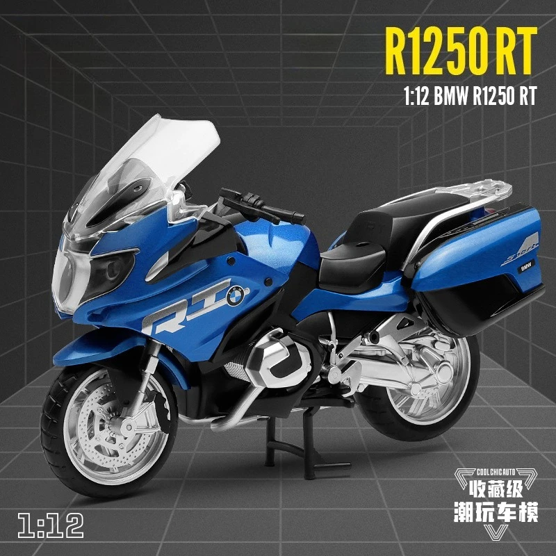 Genuine 1:12 BMW R1250RT alloy model tide play collectible ornament cross-border