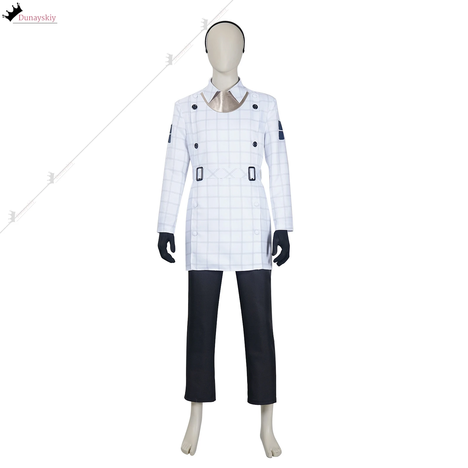 เกม Metaphor ReFantazio จะกัปตันเดินทางเด็กคอสเพลย์เครื่องแต่งกาย Gingham ชุดชายชุดวิกผมอุปกรณ์เสริมอะนิเมะ Party Roleplay