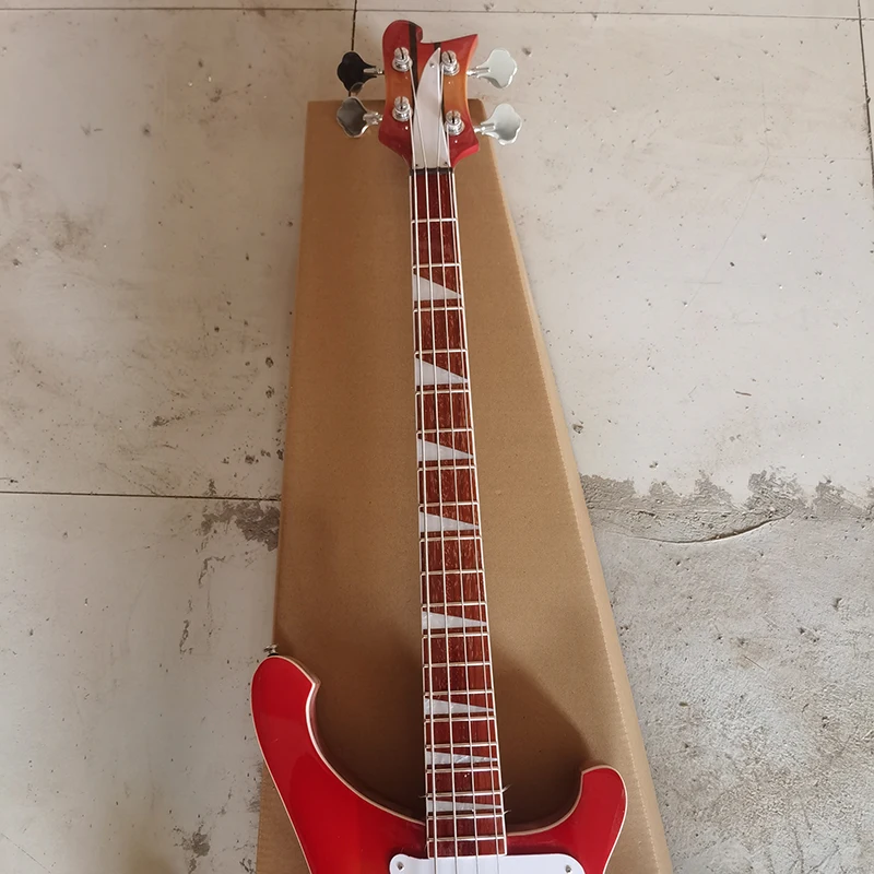 Rickenbacker electric guitar, high quality guitar, 4-string BASS, 5-piece head, head and body through