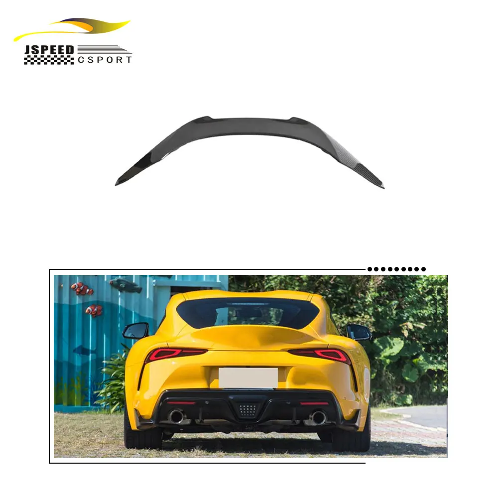 

Suitable for JCSPORTLINE dry carbon fiber car trunk spoiler rear wing is Suitable for Toyota SUPRA A90 2018-2022